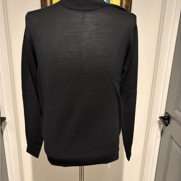 Raffi Other - Raffi Men's Extra Fine Marino Wool Mens Black Mock Neck Sweater